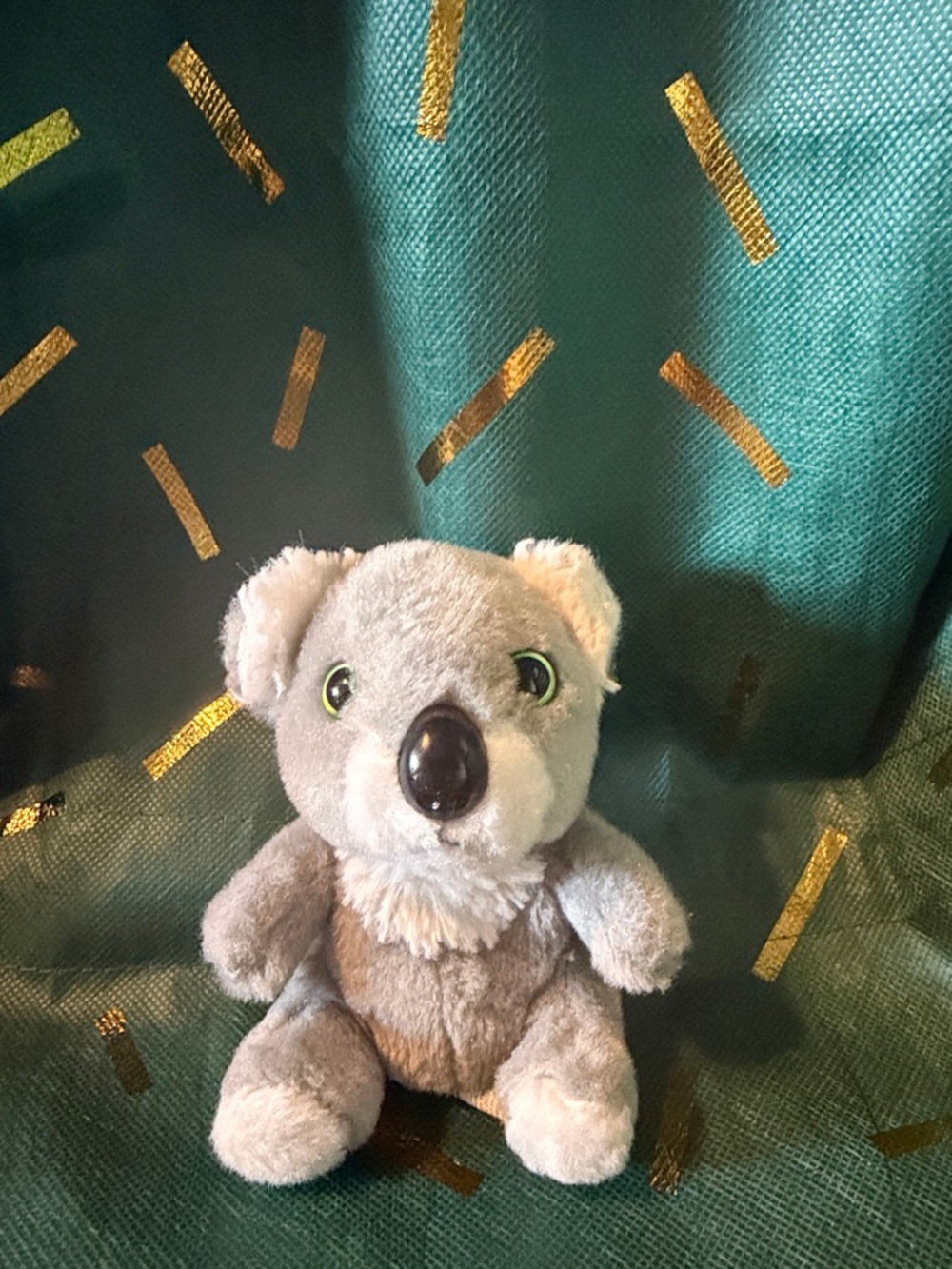 Petooties pets Grey Plush Koala Stuffed Animal with Green Eyes
